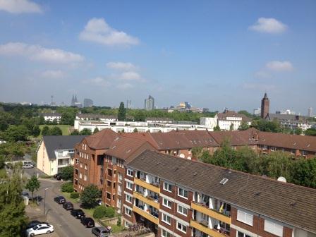 Köln Gremberg Blick aus Monteurzimmer