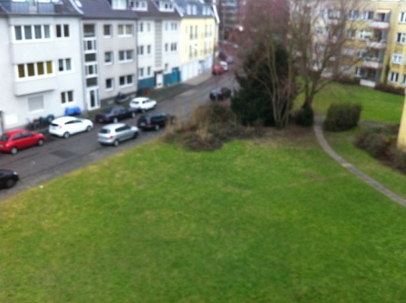 Blick aus Monteurwohnung in Köln Merkenich